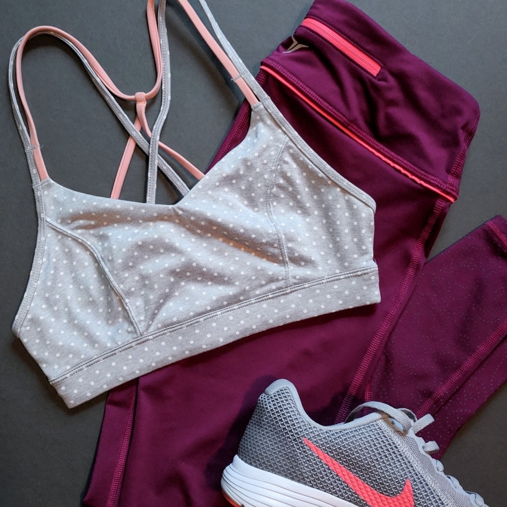 NWT Polka Dot Sports Bra